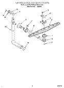 UPPER WASH AND RINSE Diagram and Parts List for KUDS24SEBS4  KitchenAid Dishwasher