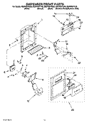 DISPENSER FRONT PARTS Diagram and Parts List for ED2FHEXTB00  Whirlpool Refrigerator