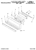 CONTROL PANEL, LIT/OPTIONAL Diagram and Parts List for KEBS246BBL2  KitchenAid Wall Oven