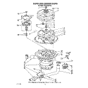 PUMP AND MOTOR Diagram and Parts List for KUDA22SWWH0  KitchenAid Dishwasher