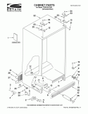 CABINET PARTS Diagram and Parts List for TS25CGXTD03  Estate Refrigerator