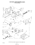 AIRFLOW AND CONTROL Diagram and Parts List for X05002W00  Roper Air Conditioner