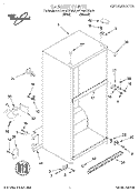 CABINET Diagram and Parts List for 9ET18NKXFN00  Whirlpool Refrigerator