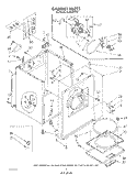 Part Location Diagram of 337183 Whirlpool Door Support Cable Guide - Right Side