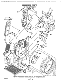 SECTION Diagram and Parts List for LE9800XMW1  Whirlpool Dryer