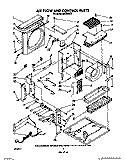 AIR FLOW AND CONTROL Diagram and Parts List for AC2104XT1  Whirlpool Air Conditioner