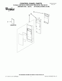 CONTROL PANEL PARTS Diagram and Parts List for WMH1162XVD1  Whirlpool Microwave