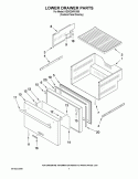 Part Location Diagram of WPW10489375 Whirlpool Door