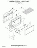 FREEZER DOOR AND BASKET PARTS Diagram and Parts List for KBLC36FTS04  KitchenAid Refrigerator