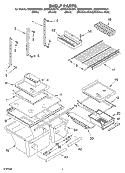 SHELF Diagram and Parts List for GR9SHKXKT01  Whirlpool Refrigerator