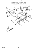 COOKTOP BURNER Diagram and Parts List for SF367PEYN0  Whirlpool Range