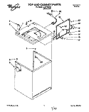 TOP AND CABINET, LIT/OPTIONAL Diagram and Parts List for LLV6144BN0  Whirlpool Washer
