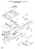 Part Location Diagram of WP4320580 Whirlpool Range Burner Knob