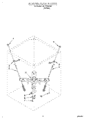 SUSPENSION Diagram and Parts List for RAP7244DW0  Whirlpool Washer