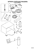 OPTIONAL  PARTS (NOT INCLUDED) Diagram and Parts List for ACQ128XP0  Whirlpool Air Conditioner
