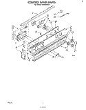 Part Location Diagram of 311189 Whirlpool Trim, Center