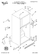 CABINET Diagram and Parts List for ET22DMXFW00  Whirlpool Refrigerator