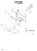 PUMP PARTS Diagram and Parts List for KUIA18NNJS11  KitchenAid Ice Maker