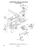 MAGNETRON AND AIR FLOW Diagram and Parts List for RM996PXVN1  Whirlpool Microwave Oven Combo