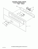 Part Location Diagram of WPW10308260 Whirlpool Control Panel