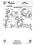 BULKHEAD Diagram and Parts List for LG5651XKW0  Whirlpool Dryer