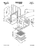 OVEN Diagram and Parts List for RB120PXYB2  Whirlpool Wall Oven