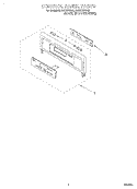 CONTROL PANEL, LITERATURE Diagram and Parts List for RBD275PDB6  Whirlpool Wall Oven