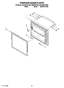 FREEZER DOOR PARTS Diagram and Parts List for KBRS20ETBL00  KitchenAid Refrigerator