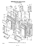 REFRIGERATOR DOOR Diagram and Parts List for EF19MKXSW00  Whirlpool Refrigerator