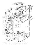 ICEMAKER, LIT/OPTIONAL Diagram and Parts List for RT18BMXXW00  Roper Refrigerator