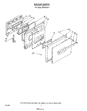 DOOR Diagram and Parts List for RM778PXT3  Whirlpool Microwave Oven Combo