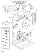 SECTION Diagram and Parts List for LEQ8800JQ0  Whirlpool Dryer