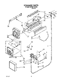 ICEMAKER, LIT/OPTIONAL Diagram and Parts List for 4ED25PWXWN02  Whirlpool Refrigerator