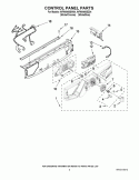 CONTROL PANEL PARTS Diagram and Parts List for WFW9400SW04  Whirlpool Washer