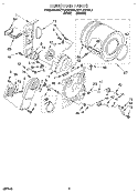 SECTION Diagram and Parts List for KEYL510BWH2  KitchenAid Dryer