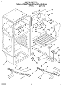 LINER, LIT/OPTIONAL Diagram and Parts List for TT14HDXBW00  Estate Refrigerator