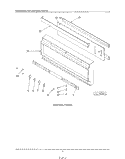 CONTROL FRAME Diagram and Parts List for KGDO245EE  KitchenAid Wall Oven