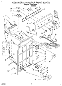 CONTROLS AND REAR PANEL Diagram and Parts List for 7TAWS700BN0  Whirlpool Washer