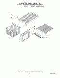 FREEZER SHELF PARTS Diagram and Parts List for KSSS42QTB04  KitchenAid Refrigerator