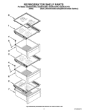 REFRIGERATOR SHELF PARTS Diagram and Parts List for GSS26C4XXF02  Whirlpool Refrigerator