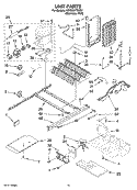 UNIT PARTS Diagram and Parts List for KSRD22FTST01  KitchenAid Refrigerator