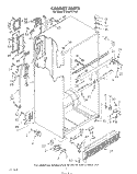 CABINET Diagram and Parts List for ET20GKXTF01  Whirlpool Refrigerator