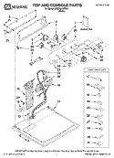 TOP AND CONSOLE PARTS Diagram and Parts List for MGD5840TW0  Maytag Dryer