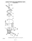 HEATER, PUMP AND LOWER SPRAY ARM Diagram and Parts List for DU9200XT2  Whirlpool Dishwasher