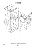 LINER Diagram and Parts List for RT14DCXVW00  Roper Refrigerator