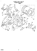 SECTION Diagram and Parts List for KEYL517BWH2  KitchenAid Dryer
