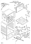 LINER Diagram and Parts List for ET22RMXGN00  Whirlpool Refrigerator