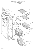 FREEZER LINER Diagram and Parts List for 6ED27DQXFW00  Whirlpool Refrigerator