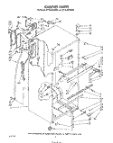CABINET Diagram and Parts List for ET14JKYSW02  Whirlpool Refrigerator