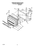 Part Location Diagram of 1122663 Whirlpool PANEL, FREEZER DOOR(ALSO ORDER ITEM 21) ALMOND